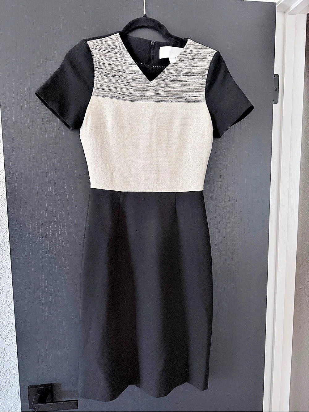 Judith & Charles Color Block Midi Dress